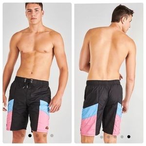 ELLESSE Evendo Men's Shorts Retro Miami Vice Size XS